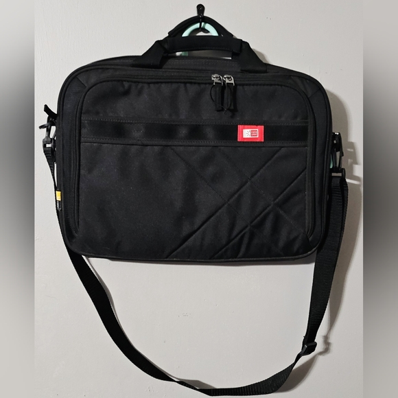 Case Logic laptop bag/briefcase shoulder bag black never used - Picture 1 of 4